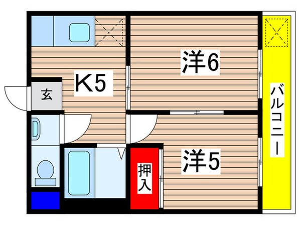 中川マンションの物件間取画像